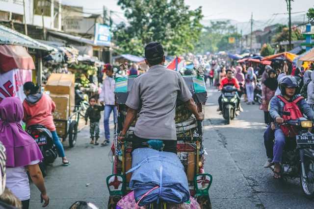 Transportation challenges Indonesia scooters traffic